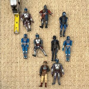Star Wars Action Figures Set - Blue, Black, Red